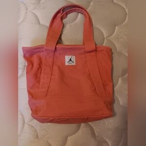 Jordan Pink Canvas Tote Bag